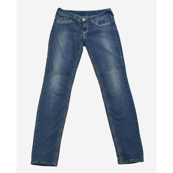 True Religion Women's Jeans Size 30 Blue Denim Skinny Stretch Pants - Picture 2 of 16